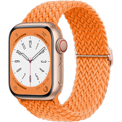 Braided Solo Loop For Apple watch band 45mm 44mm 40mm 49mm 38 41mm Elastic correa bracelet series 8 9 5 4 3 SE 6 7 Ultra 2 strap