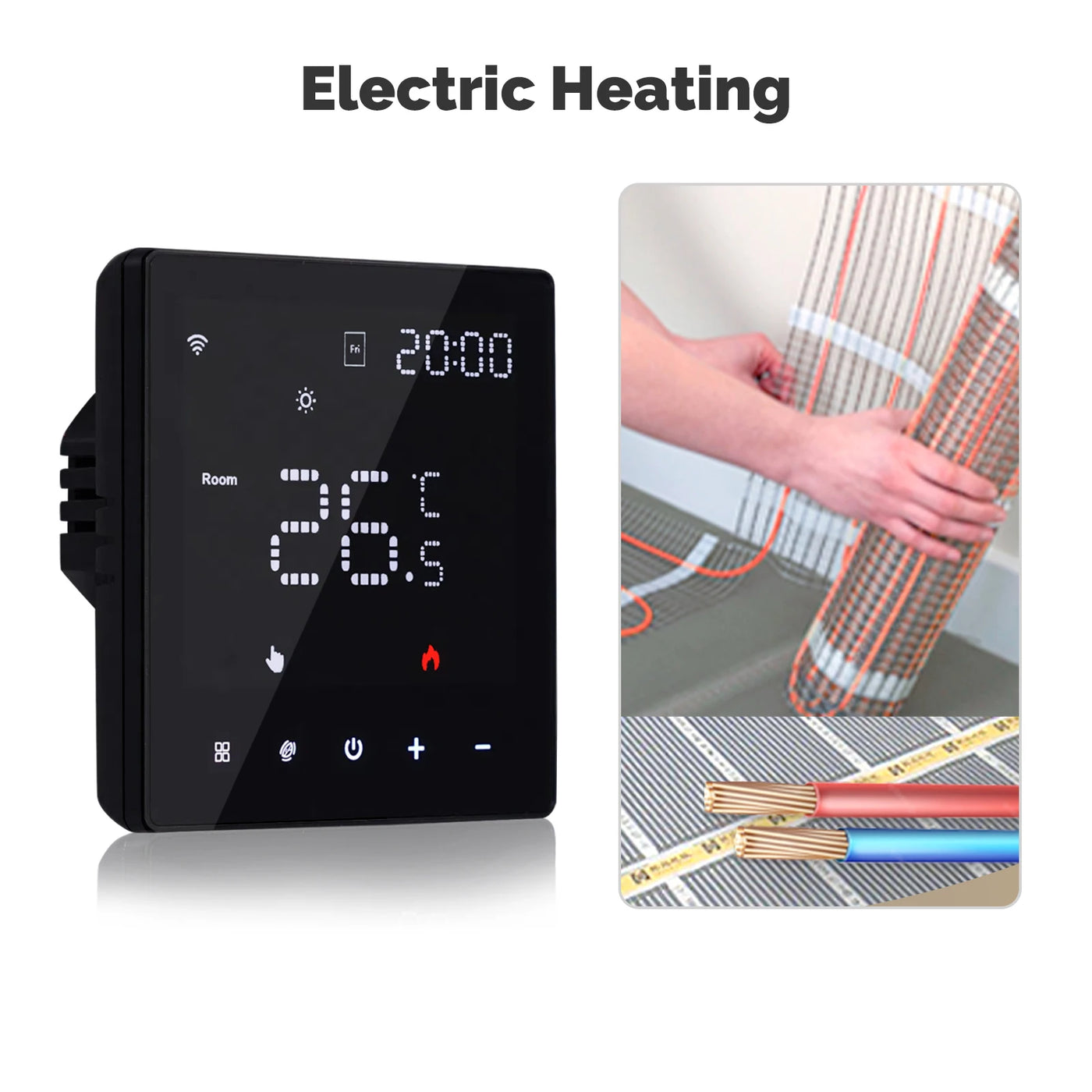 MOES Tuya WiFi Smart Thermostat Programmable Temperature Controller Water Boiler Electric Heating Work With Alexa Google Home
