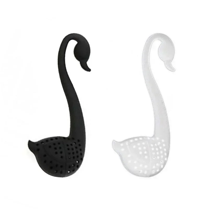 1pc Creative Swan Tea Infuser Environmentally Friendly Plastic Elegant Swan Tea Strainers Teaware Tea Infuser Kitchen Tools