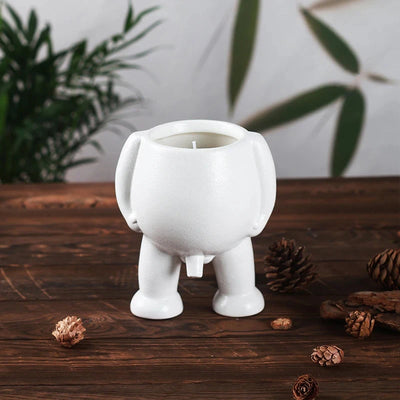 Ceramic Peeing Potted Gardening Pots Novelty Peeing Planter Pot with Drainage Desktop Flowers Planter Display for Bedroom Patios