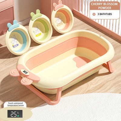Baby Folding Tub Baby Tub 0-6 years old Large size Newborn Baby Products Bath Seat Bathtub Children's Baby Shower Tub Wash basin