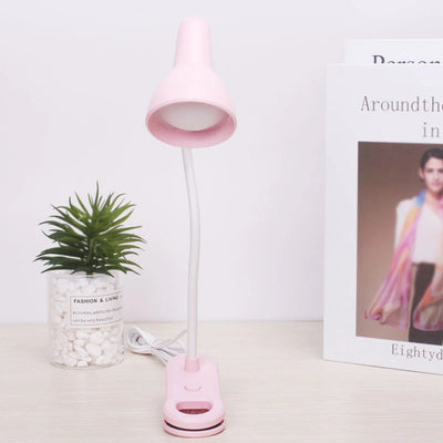 LED Eye Protection Book Night Light Adjustable Angle Mini Clip-On Study Desk Lamp AA Battery USB Plug-in for Bedroom Reading