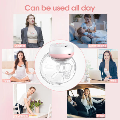 Electric Wearable Breast Pump 1200mAh USB Chargable Silent Milk Extractor Painless Automatic Milker Comfort Breastfeeding