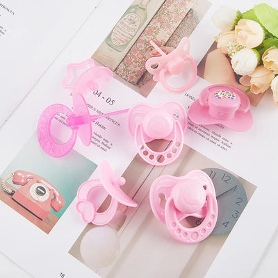 2Pcs/set Lovely Doll Pacifier Doll Play House Supply Dollhouse Dummy Nipple Kids Toy Dohllhouse Doll Baby AccessoryКукольный Дом