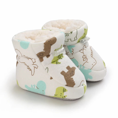 Winter Cute Cartoon Baby Boots for Boys and Girls Cotton Soft Sole Anti slip and Warm Preschool Children's Walking Shoes with
