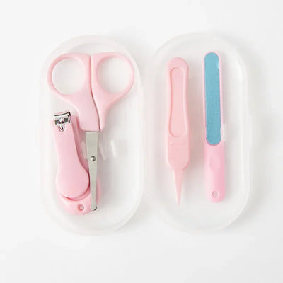 4pcs/set Baby Nail Clipper Small Nail Trimmer Scissors Files Booger Clip Set Anti Pinch Nail Cutter Baby Care Tools