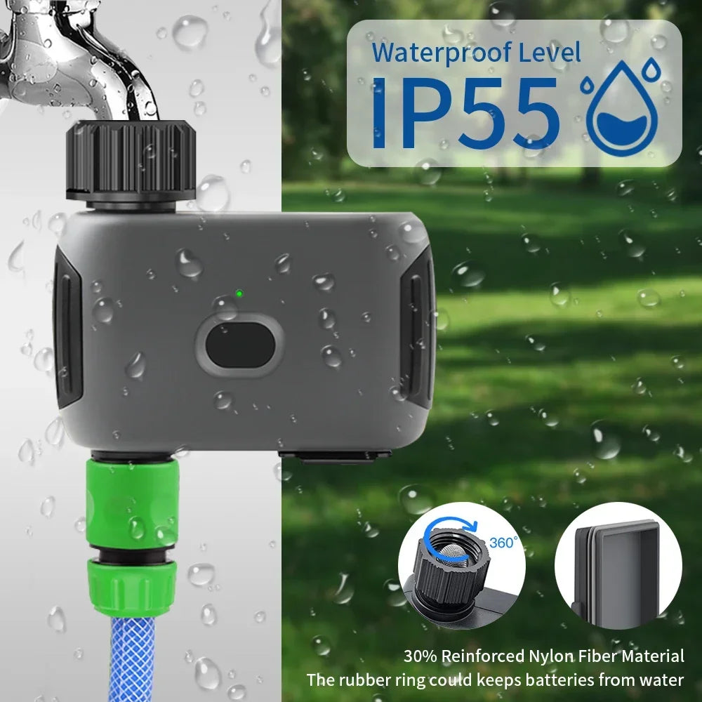 TNCE Smart Tuya Bluetooth Garden Water Timers  Rain Delay Programmable Automatic Sprinkler Drip Irrigation Valve Support Alexa