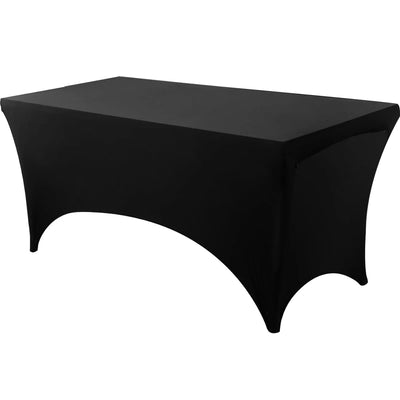 Spandex Rectangle Table Cloth Lycra, Washable and Wrinkle Resistant Table Cover Fitted for Event, Wedding Banquet Party