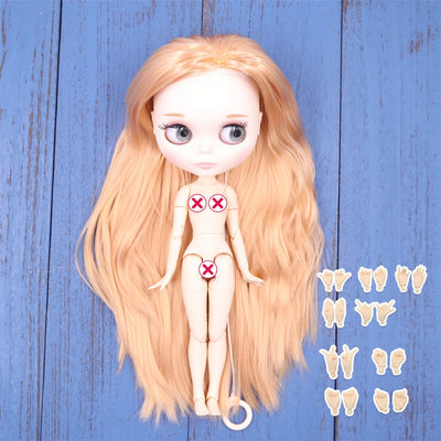 ICY DBS Blyth doll White Skin Glossy face Matte face Joint body with hand set A&B 1/6 bjd suitable diy makeup Special price