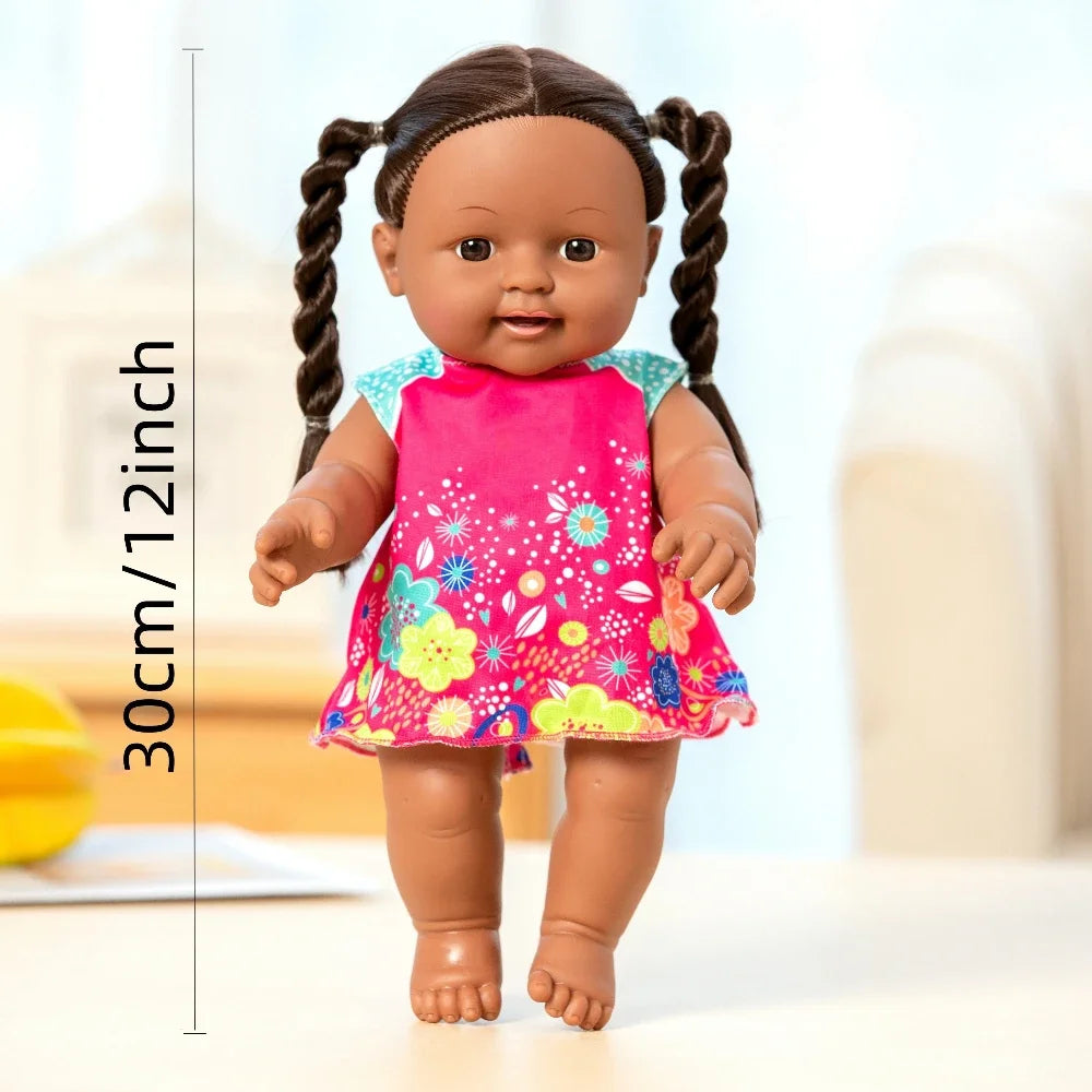 Realistic Baby Doll for Baby, Silicone Doll Figure, Soft Rubber Toy for Role-playing Sleeping and Dress-up, Kids Christmas Gifts