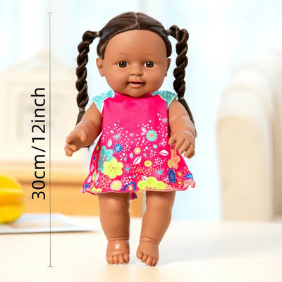 Realistic Baby Doll for Baby, Silicone Doll Figure, Soft Rubber Toy for Role-playing Sleeping and Dress-up, Kids Christmas Gifts