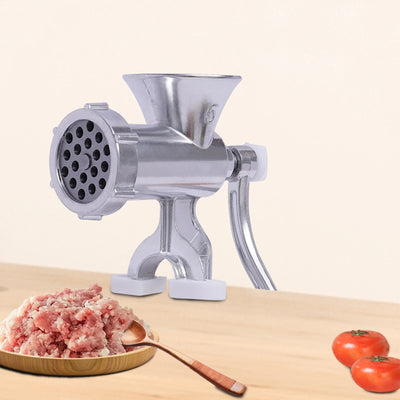 Manual Meat Grinder Household Grinder Food Processor Aluminium Alloy Kitchen Tool Handheld Sausage Stuffer