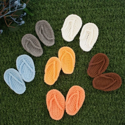 Newborn Photography Props Crochet Set Multicolors Slippers Handmade Knitted Slippers Set DIY Studio Accessories 10 Color
