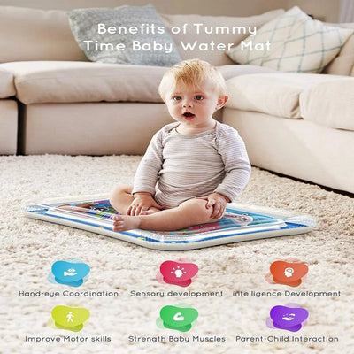 INFLATABLE TUMMY TIME BABY PLAY MAT WATER CUSHION EARLY EDUCATION INTERACTIVE BABY TOYS FOR TODDLERS SENSORY DEVELOPMENT