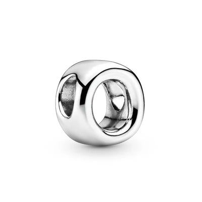 925 Silver Plate 26 English Letters Combined Freely Beads For Pandora DIY Charms Bracelet Keychain Jewelry Accessories Gifts