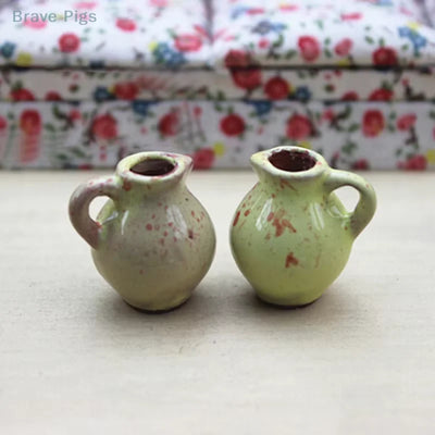 1:12 Miniature Ceramic Vase Dollhouse Diy Doll House Decor Accessories