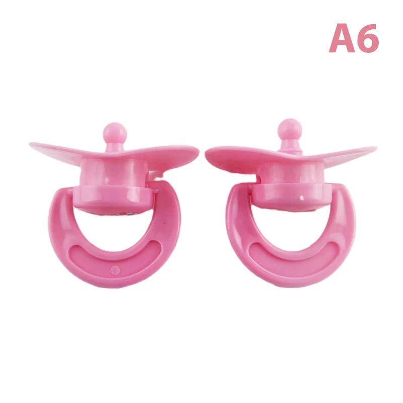 2Pcs/set Lovely Doll Pacifier Doll Play House Supply Dollhouse Dummy Nipple Kids Toy Dohllhouse Doll Baby AccessoryКукольный Дом