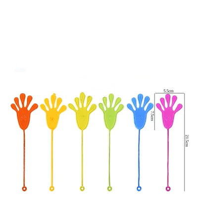 5-50 Pcs Kids Funny Sticky Hands Toy Palm Elastic Sticky Squishy Slap Palm Toy Kids Parent child interactive Party Toy Gift