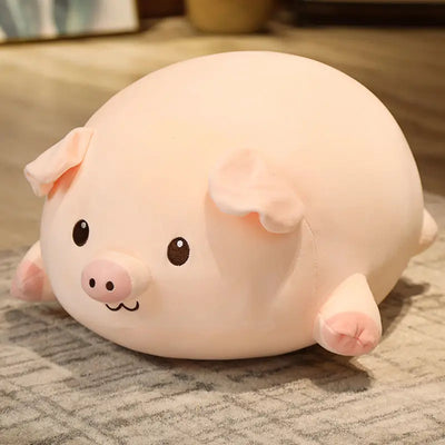 Pig Plush Toy Throw Pillows Kawaii Cartoon Animal Stuffed Soft Doll INS Birthday Gift for Girls Kids Children PP Cotton