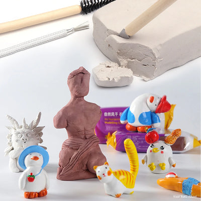 500g Professional Soft Clay High Quality Oven Bake Polymer Clay DIY Handmade Prototype Material Sculpture Soil Ceramic Doll Clay
