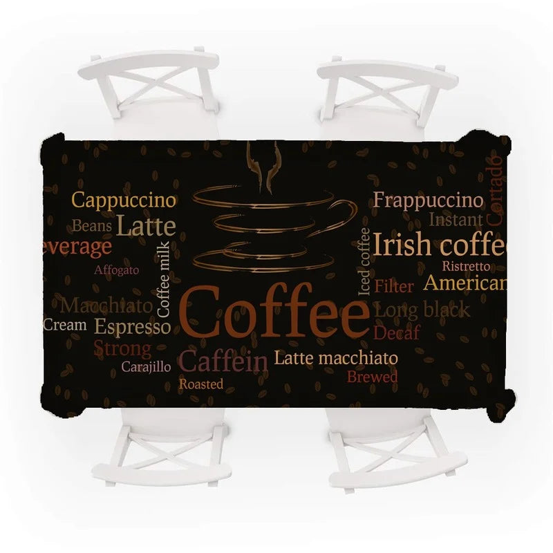 Tablecloth Model Retro Coffee Waterproof dining table Nauble Ceremony Decoration Rectangular tablecloth Kitchen Textile For the