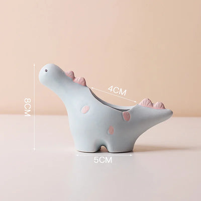 Cartoon Animal Ceramic Flower Pot Succulent Flowerpot Desktop Small Plant Pot Garden Pots Garden Supplies Potting Decoration