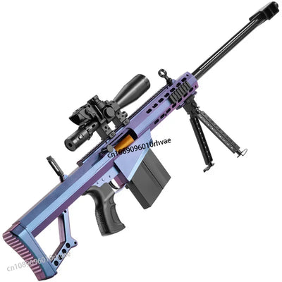 Barrett Soft-Bullet Gun Can Be Fired Toy Gun Manually Loaded Sniper Rifle Boys Outdoor Battle 2025 Christmas Gift