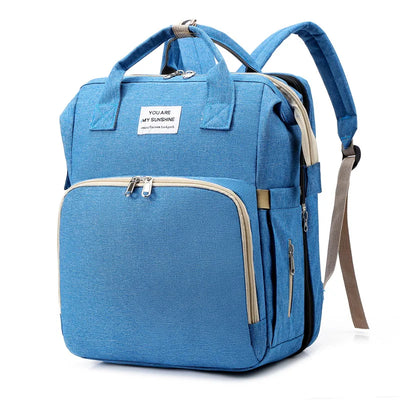 Folding Mommy Diaper Bags Baby Bed Fashion Women's Bag Maternity Nappy Diaper Bags Travel Milk Bottle Backpack Nursing Bags