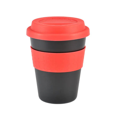 Reusable Water Cup Heat Insulated Outdoor Travel Travel Mug 400ml Hotel Cup With Silicone Lid Drinkware Portable Tea Coffee Cup