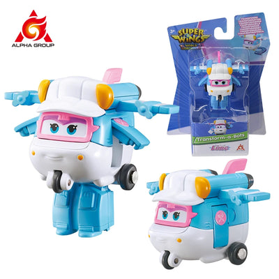 36 Types Super Wings 2" Scale Mini Transforming Anime Deformation Plane Robot Action Figures Transformation Toys For Kids Gifts
