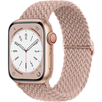Braided Solo Loop For Apple watch band 45mm 44mm 40mm 49mm 38 41mm Elastic correa bracelet series 8 9 5 4 3 SE 6 7 Ultra 2 strap