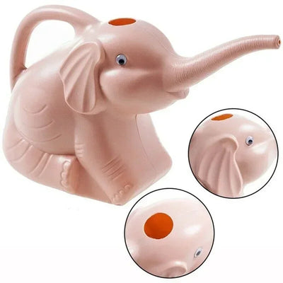 Cute Elephant Tortoise Shape Plastic Watering Can Home Patio Lawn Gardening Tool Watering Pot for Outdoor Irrigation Water Spray