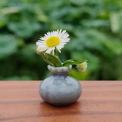Mini Jars Vintage Ceramic Colorful Vase 1/12 Dollhouse Model Toy Micro Landscape Ornament Scene Prop Living Room Decor