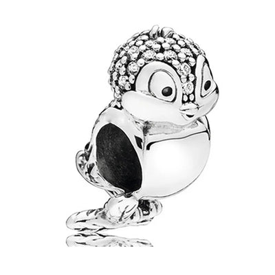 2024 New 925 Silver Plated Diamond Heart Bell Loose Charm Beads For Pandora DIY Bracelet Necklace Jewelry Accessories Gifts