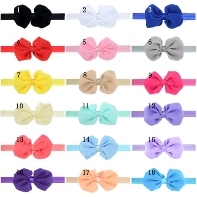 Baby Headband Ribbon Handmade DIY Toddler Infant Kids Hair Accessories Girl Newborn Bows Bowknot Bandage Turban Tiara