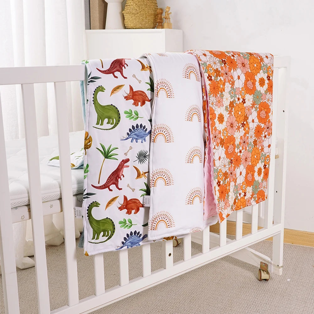 Elinfant 3 Layers Soft Winter Baby Swaddle Blanket Photography Accessories For Newborn Baby Items Bedding Quilt