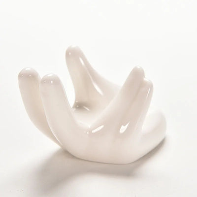 White Porcelain Ceramic Air Plant Tillandsia Holder Flower Office Desk Decor Chic Home Decoration Garden Ornaments
