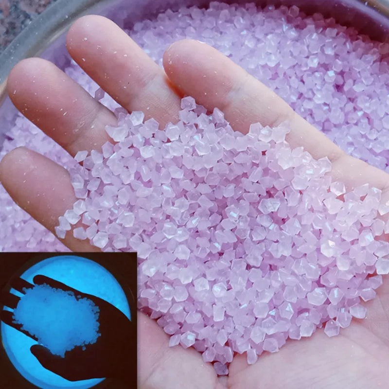 Luminous Sand Glow In Dark Stone Pebble Garden Yard Outdoor Path Lawn Decoration Fish Tank Aquarium Home DIY Decor 3-5mm