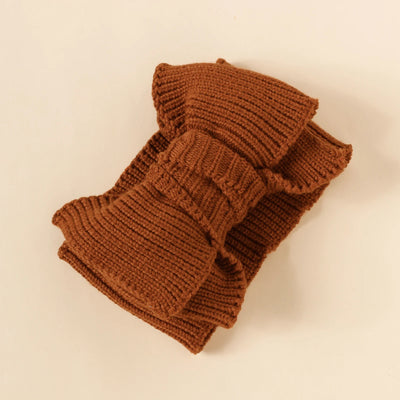 Baby Crochet Hook Fashion Hair Accessories Winter Top Knot Hairband For Kids Children Warm Bow Turban