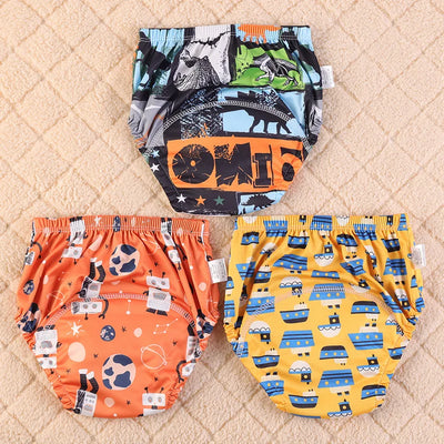 BABY COTTON TRAINING PANTS – WATERPROOF REUSABLE CLOTH DIAPERS FOR TODDLERS BABY UNDERWEAR NAPPIES