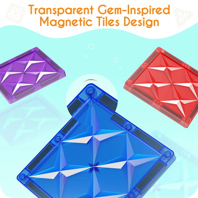 EDUCIRO Magnetic Building Blocks Construction Set Building Puzzle Tiles  Educational Game Children Montessori Toys Gifts