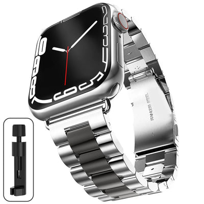 Stainless Steel Strap For Apple Watch 46mm Ultra 49mm Metal Wristband Bracelet For iWatch 10 9 8 5 4 SE 42mm Business Watchband