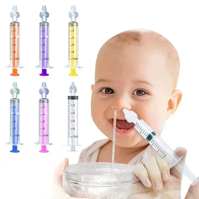 1/2pcs Baby Nose Cleaner Rhinitis Nasal Washer Needle Tube Baby Nasal Aspirator Cleaner Syringe Baby Nose Washing for Children