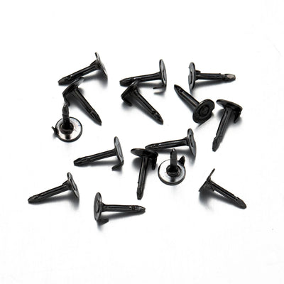 100pc Metal Locking Pin Back Brooch Badge Holder Lapel Base For DIY Jewellery Material Making Supply Craft Accessories Handmade