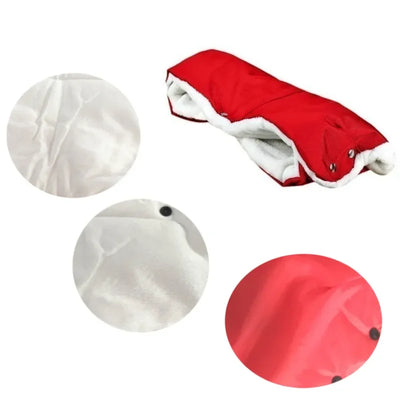 Universal Winter Warm Stroller Gloves Wind and Waterproof Newborn Baby Push Chair Glove Baby Stroller Accessories