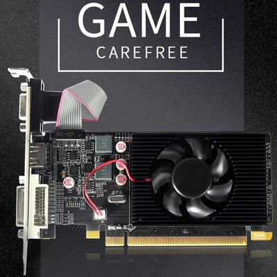 HD7450 Graphics Card 64Bit 2GB GDDR3 PCI-E 2.0 X16 HDMI-Compatible VGA DVI-I Video Card for AMD Radeon HD 7450 2G 64 Bit