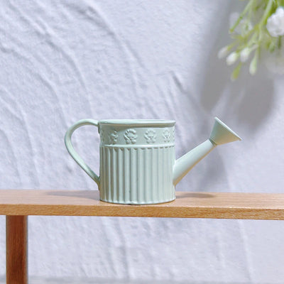 1:12 Dollhouse Miniature Alloy Watering Can Mini Lace-less Sprinkler Garden Scene Decor Toy Model DIY Doll House Accessories