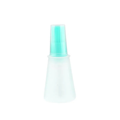 1 Pcs Portable Silicone Oil Bottle with Brush Grill Oil Brushes Liquid Oil Pastry Kitchen Baking BBQ Tool Kitchen Tools for BBQ