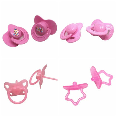Pretend Play Doll Pacifier DIY Decoration Feeding Miniature Pacifier Games Toys Plastic Pacifier Toy Doll Accessories