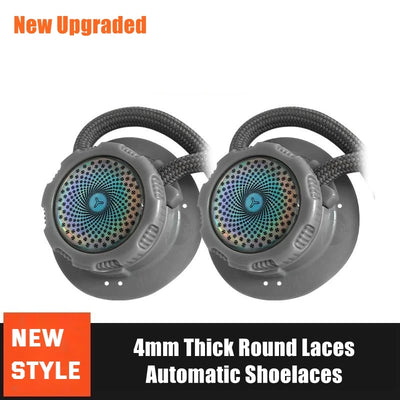 New Automatic Shoelaces Without ties Swivel Buckle Elastic Laces Sneakers Adult Kids unisex 4mm Round Shoelace Shoe Accessories